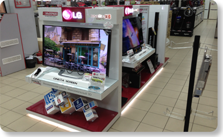 LG, Москва, Рекламные дисплеи (POSM) LG, Москва, Рекламные дисплеи (POSM)